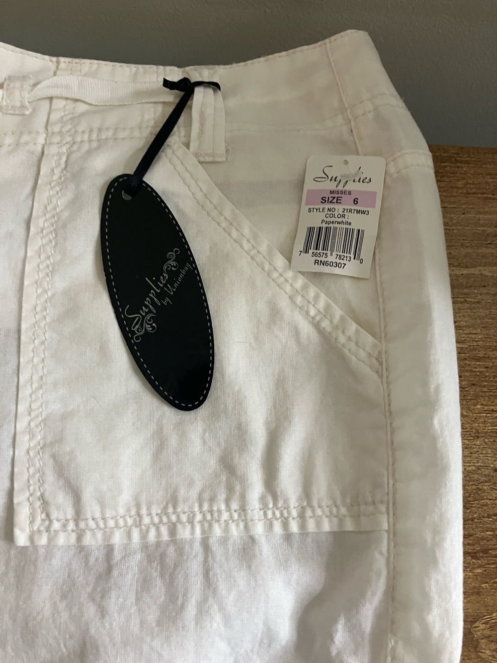 UNIONBAY White Drawstring Cargo Bermuda Shorts - Picture 5 of 13